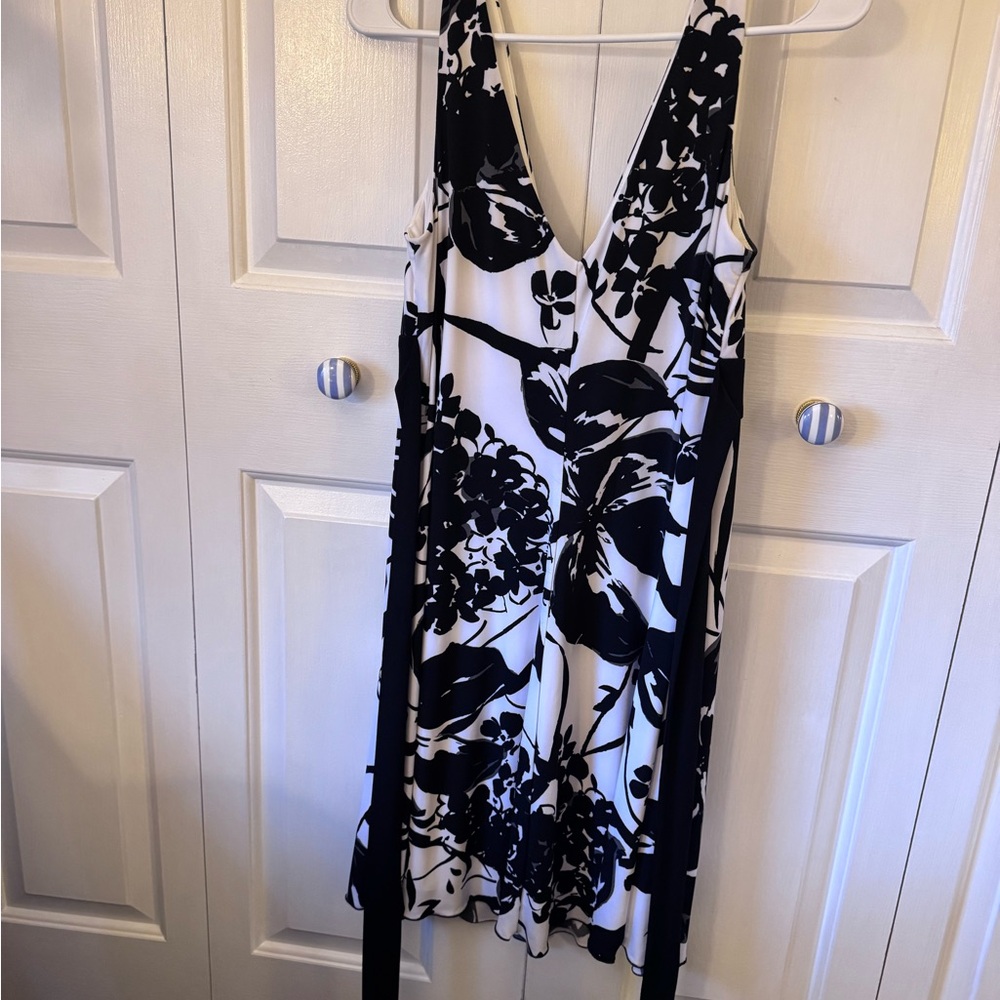 Speckless Black and White Floral Dress size large - Picture 6 of 7